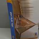 Teepee Tent for Kids with BBQ Pretend Play Toys, Spacious 60” Kids Play Tent Indoor & Outdoor, Foldable Playhouse with Mat & Star Lights, Washable Camping Toys Gift for Boys & Girls Ages 3–8