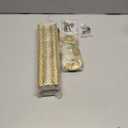 6 Pcs Industrial Pipe Clothes Bar 12 Inch - Wall Mount Clothing Rack - Face Out Closet Rods for Hanging Clothes Commercial Retail Boutique Laundry Shirt Display - Golden