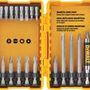 DEWALT Screwdriver Bit Set, 100 Pc Impact Driver Bit Set with Drill Bits, Magnetic Holder and Nut Drivers, FlexTorq Impact Ready, ToughCase Included (DWA2FTS100)