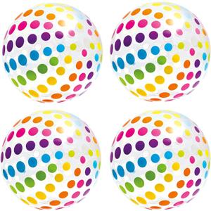 Intex Jumbo Inflatable Big Panel Colorful Giant Beach Ball (Set of 4) | 59065EP