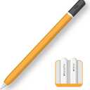 TRONWIN Apple Pencil Pro case,Classic Pencil Design Cover,Silicone Apple Pencil 2nd Generation case,Perfect Grip Apple Pencil Pro Sleeve (Yellow)