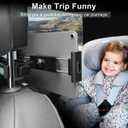 ELZO 360 Adjustable Tablet Holder for Car, Universal Compatible with 5.5-12.9 Inches Devices, Easy to Install, Foldable and Portable