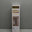 AJAZZ 100% Blackout Magnetic Door Curtain Patio Door Curtain Invisible Folding Door for Bedroom Living Room Accordion Doorway Curtains Sets Included Tracks (1Panel, 43W x 79 L, White)