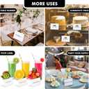 Teling 3.5 x 2.5 Inch Acrylic Business Card Holder Slant Back Sign Holders Clear Name Display Mini Acrylic Stands l Shaped Display Stand for Classroom Home Office Decorating Supplies