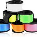 esonstyle Pack of 6 LED Light Up Band Slap Bracelets Night Safety Wrist Band for Cycling Walking Running Concert Camping Outdoor Sports