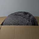 JOEJOY Orthopedic Dog Beds Large Sized Dog, XL Egg-Crate Memory Foam Pet Couch Bed with Bolster Sides, Waterproof Lining, Removable Washable Cover & Non-Slip Bottom, Grey (XL(42"x 32"x 7.5"))