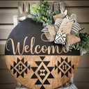 Welcome Stencils for Painting on Wood 12 Welcome Stencil for Door Mat Half Round Stencils for Wood Sign Doormat Fabrics