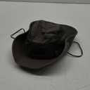 Sun Hat for Men, Cotton Embroidery Summer Outdoor Sun Protection Wide Brim Bucket Hat Foldable Safari Boonie Hat (6 7/8-7 1/4, Army Green)