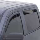 Auto Ventshade [AVS] In-Channel Rain Guards For 2014-2018 Chevrolet Silverado, GMC Sierra 1500 / 15-19 Silverado, Sierra 2500HD/3500HD DBL/EXT CAB ONLY | Window Vent Visors, 4 pcs. - Smoke | 194528