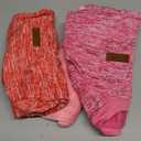 3 Pack Dog Sweaters for Small Dogs Girl Boy Winter Fleece Clothes Warm Soft Dog Sweatshirt Outfit for Dogs Cats Pet Apparel (XL (Back: 17.7", Chest: 22.8", 18-22 lbs), Rose+Red+Pink)