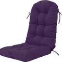 Outdoor Rocking Chair Cushion for Adirondack Chair, High Back Patio Outdoor Seat Chair Cushion 49x19in,Purple, 1piece/1pack