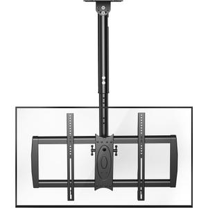 XINLEI Ceiling TV Mount Fits Most 37-75 inch LCD LED Plasma Panel Display with Max VESA 600x400mm Loaded up to 110lbs Swivel and Tilt TV Bracket Height Adjustable MC61A