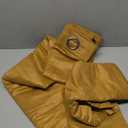 Randall Yellow Leather Blackout & Silence Thermal Insulated Curtains in Ultra Soft Faux Suede 95% Blackout & Noise Reducing for Bedroom/Living Room  Grommet Blackout Curtain, 52 W x 84 L Inch