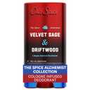 Old Spice Aluminum Free Deodorant for Men, The Spice Alchemist Collection, 24/7 Cologne Infused Scent, No Trade Off Formula, Free of Parabens & Phthalates, Velvet Sage + Drift Wood Scent, 3.0 oz