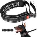 Mayerzon Martingale No Pull Dog Collar, Reflective Walking Collar for Large Medium Dogs Pitbull Belgian Malinois Doberman That Pull, Anti Pull Dog Collar with Buckle for Training Hunting |  Large,3mm,15"-22"Neck