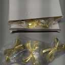 Gold Bow Drawer Knobs Brass Bow Knobs for Dresser Decorative Brass Drawer Pulls Vintage Cabinet Handles for Home Bedroom Kitchen Cabinets Hardware Cupboard(Large Size,16pcs)