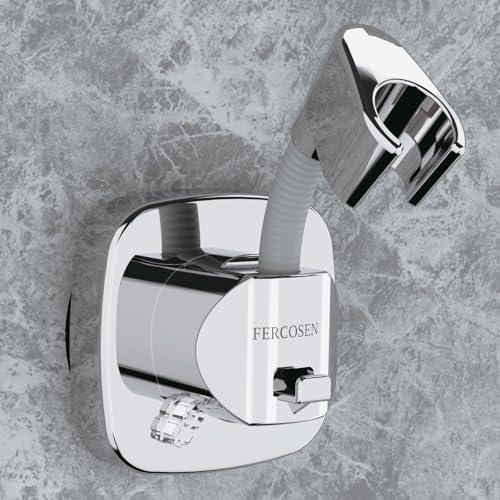 FERCOSEN 360° Swivel Shower Head Holder with Suction Cup | 10kg Load Capacity, Tool-Free Installation in Seconds | Removable and Rust-Resistant Shower Bracket