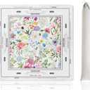 Mahjong Mat (33"x33") - Non-Slip Noise Reduction Gaming Mat for American Mahjong - Flower-Carnation-12