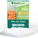 FoodSaver Quart Pre-Cut Vacuum Seal Bags, Easy Use Vacuum Storage Bags, Align to Seal and Tear to Open Vacuum Sealer Storage Bags, 43 Pack