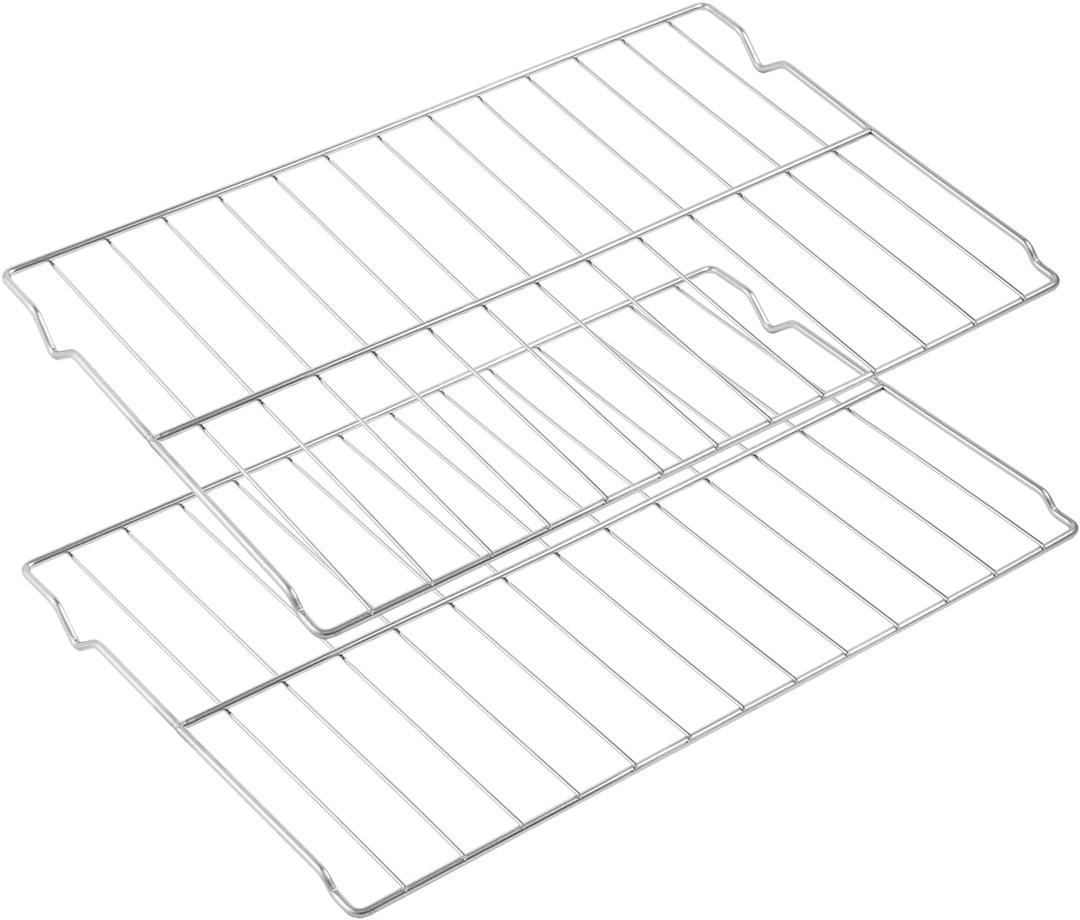 WPW10256908 Oven Rack Stove Replacement Parts for Whirlpool 304 Stainless Steel Gas Range Oven Rack 24 x 15.75 Inch Roper Maytag Kenmore jennair Amana Electric Shelf Rack W10256908 Oven Racks 2 Pcs