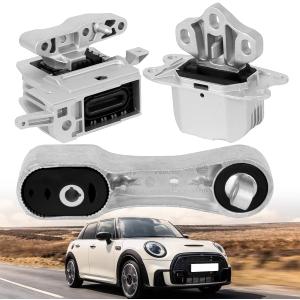 3PCS Engine Motor Mount & Transmission Mount Set Compatible with Mini Cooper 2014-2022, for Cooper Clubman 2016 -2022, for Cooper Countryman 2014-2023 1.5L 2.0L, X1 16-22, X2 18-23, 228i M235i 20-23 2.0L