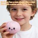 Dumpling Squishy Mystery Dumpling Squishy Stress Balls Fidget Sensory Toy Soft Squeeze Decompression Dough (Purple)