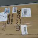 Decroom Goose Feather Down Fiber Pillows Queen Size Set of 2, Soft Pillows for Luxury Hotel Quality Gusseted Pillow 2 Pack, Bed Pillows for Sleeping, Breathable, Fluffy for Side, Back Sleepers
