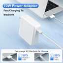 Charger for MacBook Air 15 13 Inch Mac Book Pro14 Inch M5 M4 M3 M2 M1 2026 2025 2024 2023 2022 2021 70W USB-C to Mag 3 Power Adapter Include 6.6FT Type C to Magnetic 3 Cable [Original Quality]