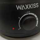 Waxkiss 14Oz Wax Warmer for Hair Removal, Professional Wax Melting Machine for Women Men With Aluminum Pot And See-Through Lid (Black01)