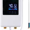 Tankless Water Heater Electric 5000W 110V - 120V, Under Sink Instant Water Heater Tankless, On Demand Hot Water Heater Electric 110 Volt, Mini Water Heater Electric Tankless Under Sink for RV, Kitchen
