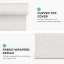 Joydeco Natural Woven Roller Shades for Indoor Windows, 33" W x 72" H Cream