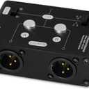 2 Way XLR Balanced Stereo Audio Switcher Passive A/B Mini Switch Box Mixer Sound Splitter (KN102, 1-IN-2-OUT)