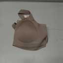 PoseFree Jelly Bras for Women No Underwire Supportive Wireless Comfort Full Coverage Push Up Plus Size for Older Women (Beige, XXL)