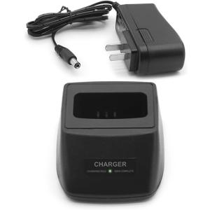 Rapid Desktop Charger Compatible with Icom Radio IC-T7 IC-T7H IC-W32A IC-Z1A IC-T22 IC-T42 IC-W31 Ni-MH Ni-CD Li-ion Battery Charging Dock Cradle Base Drop-in Charge Unit