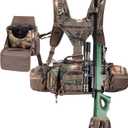 BLISSWILL Hunting Backpack Hunting Fanny Pack with Harness Pouch,Turkey Hunting fanny Pack, Binocular Harness houlder-Supported Waist pack for Bow Rifle
