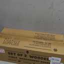 NATURE SUPPLIES Set of 2, Wood Cable Management Boxes, Large and Medium Cord Organizer to Hide Wires and Power Strips for TV, Desk, Computer, Router, Cable Storage and Organization, Black