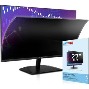 FILMEXT [2023 Upgrade 27 Inch Removable Privacy Screen Filter for 16:9 All-in-One Desktop/Frameless Computer Monitor, Bubble Free Anti Spy Blue Light Filter for Computer