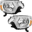 Headlight Assembly Pair for 2012 2013 2014 2015 Toyota Tacoma Car Front Headlamp Assembly Replacement (without Bulbs)