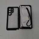 Temdan Designed for Samsung Galaxy S25 Ultra Case Waterproof, Built-in Lens & Screen Protector Military Grade Shockproof Dropproof IP68 Underwater Full Body Phone Case for Galaxy S25 Ultra 6.9"-Black