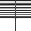 18 Inch Queen Bed Frame No Box Spring Required, Metal Platform Queen Size Bed Frames with High Storage, Eassy Assembly 3,500 Lbs Heavy Duty Bedframes, Black