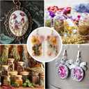 30 Bags Dried Flowers,100% Natural Dried Flowers Herbs Kit for Soap Making, DIY Candle Making,Bath - Include Rose Petals,Lavender,Don't Forget Me,Lilium,Jasmine,Rosebudsand More