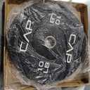 CAP Barbell 100 LB Economy Olympic Bumper Plate Set with Color Logo | Black