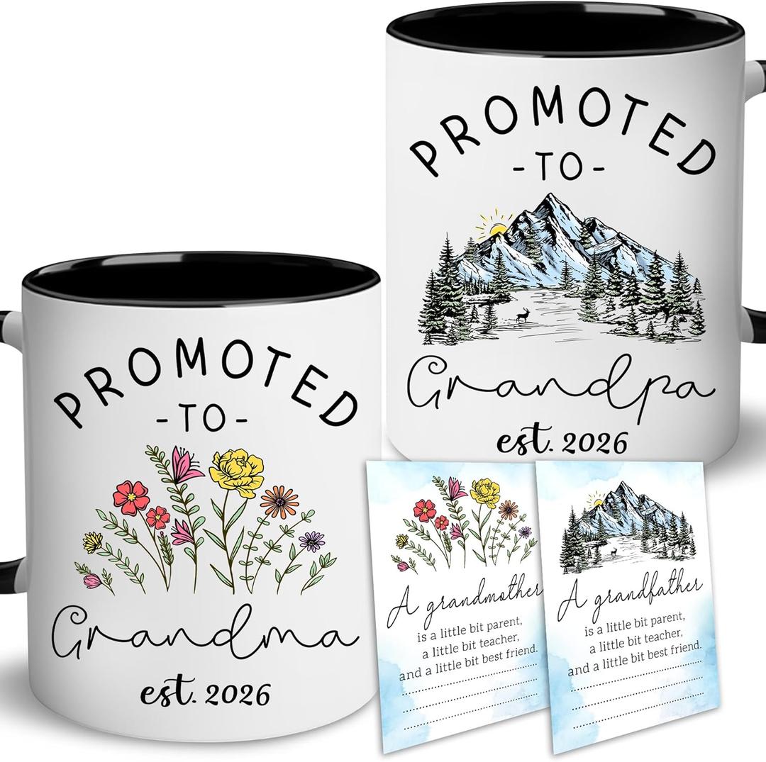 BSQUIELE Gifts For First Time Grandparents 2026 - Mothers Day Gift For Promoted To Grandparents - Pregnancy Announcement For Grandpa Grandma - Fathers Day For Going To Be Grandparent 