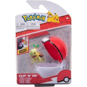 Pokemon Clip'n'Go Pokeball - Chelast & Official Pokeball, Detailed 5 cm Figure