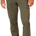 Amazon Essentials Mens Slim-Fit Stretch Cargo Pant (33W x 32L, Olive)