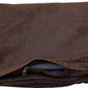 Dogbed4less 40X35X4 Inches Extra Large Size Brown Color Denim Jean Dog Pet Bed External Zipper Cover - Replacement Cover only