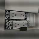 BESTTEN 20 Pack 15 Amp Tamper Resistant Decor Receptacle, Standard Electrical Wall Outlet, Residential and Commercial Use, 15A/125V/1875W, Wallplate Included, UL Listed, White