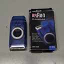 Braun Electric Razor for Men, M60b Mobile Electric Foil Shaver, Washable (1 Count (Pack of 1), Blue)