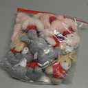 Jexine 12 Pcs Valentine's Day Mini Bunny Bulk Small Heart Rabbit Plush Stuffed 3.2 Inches Small Animal Toys for DIY Valentines Birthday Wedding Carnival Classroom Prizes Gift Goodie Bag Filler