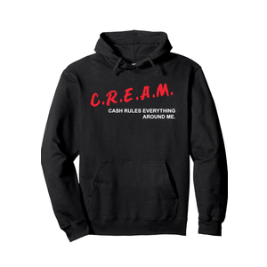 C.R.E.A.M. Men Women Pullover Hoodie Size 2XL